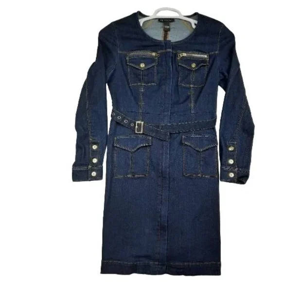 inc international concepts denim dress Women's Lace-Up Denim Dress  Online Warehouse Sale